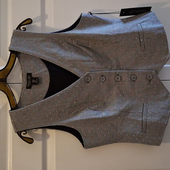 Rachel Zoe Jackets & Blazers - Rachel Zoe Bling Buttoned Vest